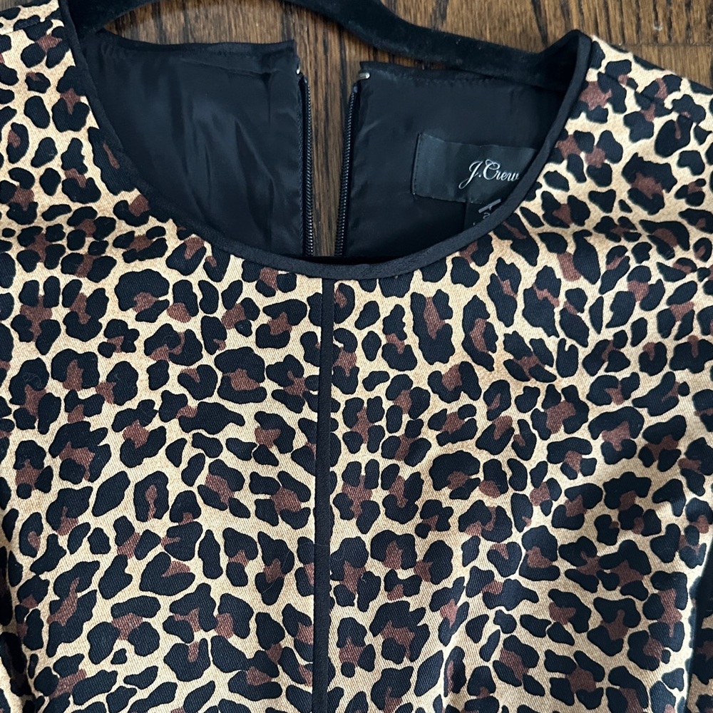 J. Crew Women's Animal Print dress size 2